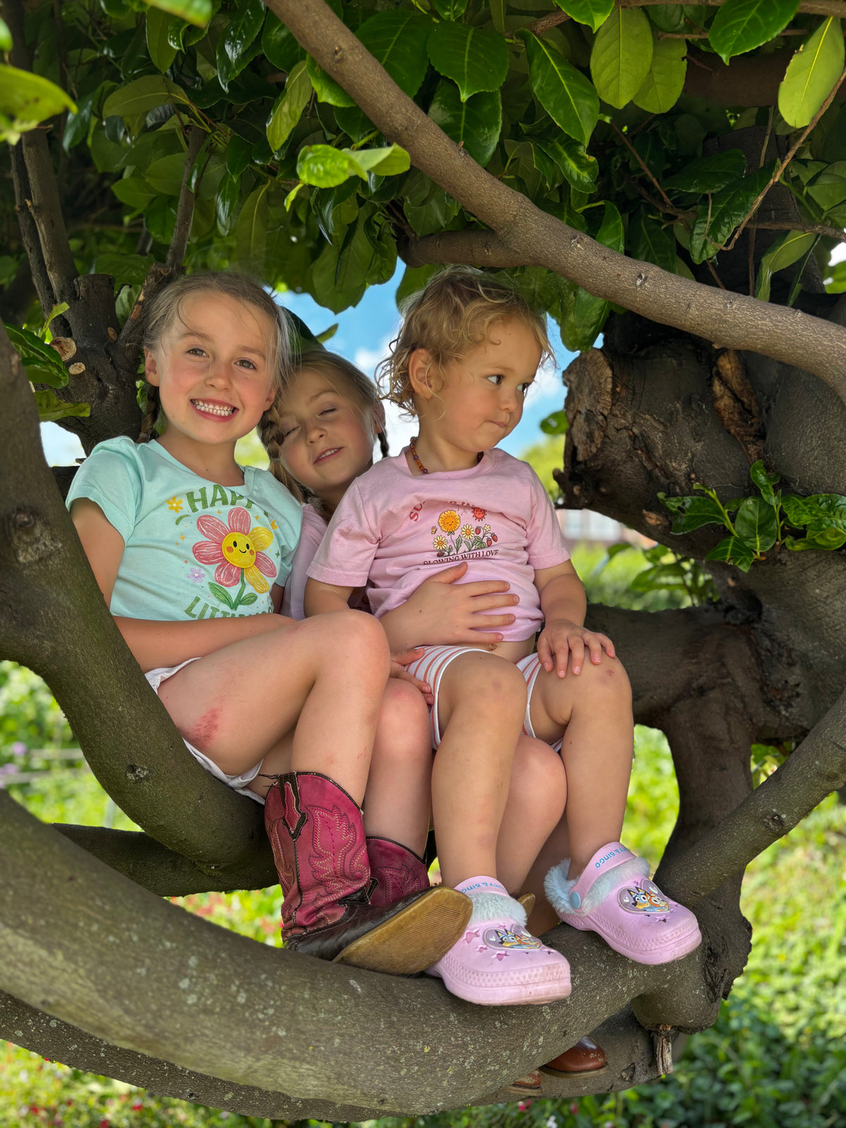 Kids sitting in tree