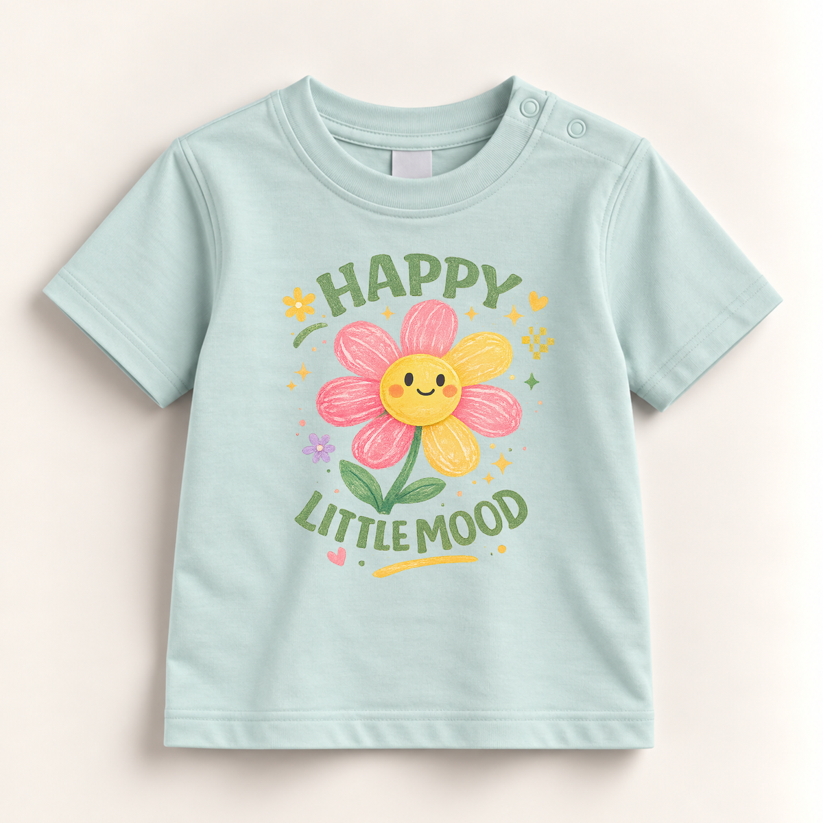 😊 Happy Little Mood - Organic Cotton Toddler Tee