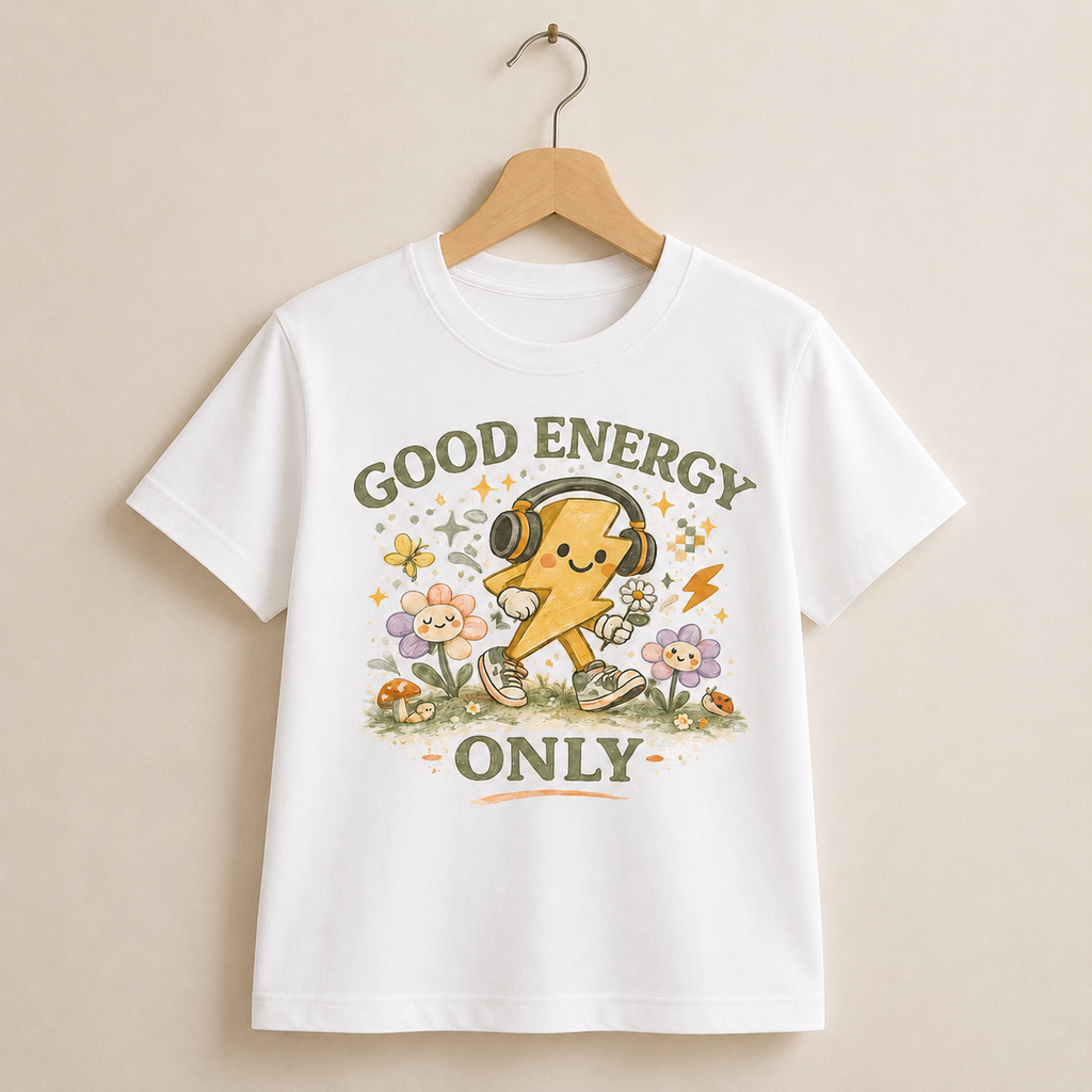 Good Energy Only — Organic Cotton Kids Tee