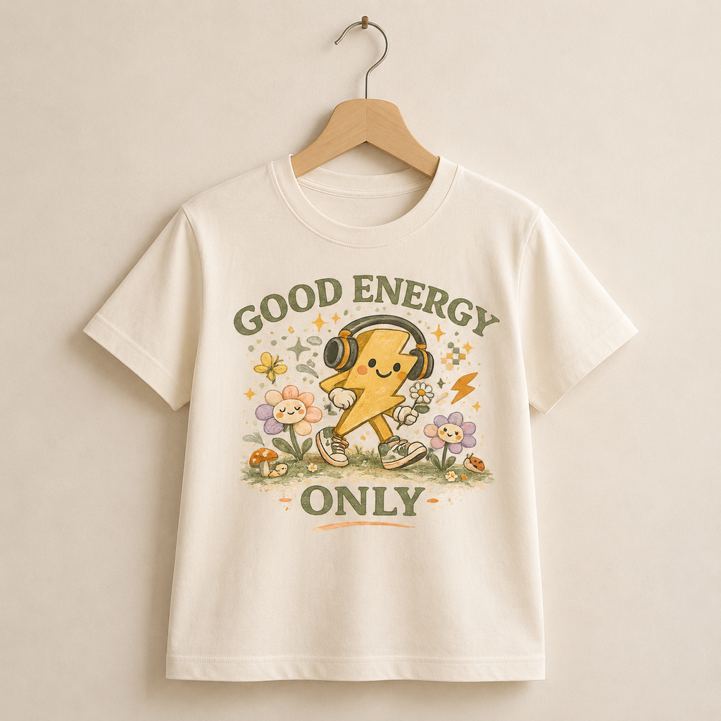 Good Energy Only — Organic Cotton Kids Tee