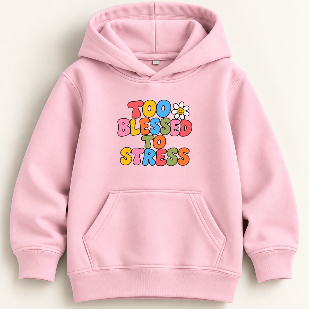 Too Blessed to Stress Hoodie