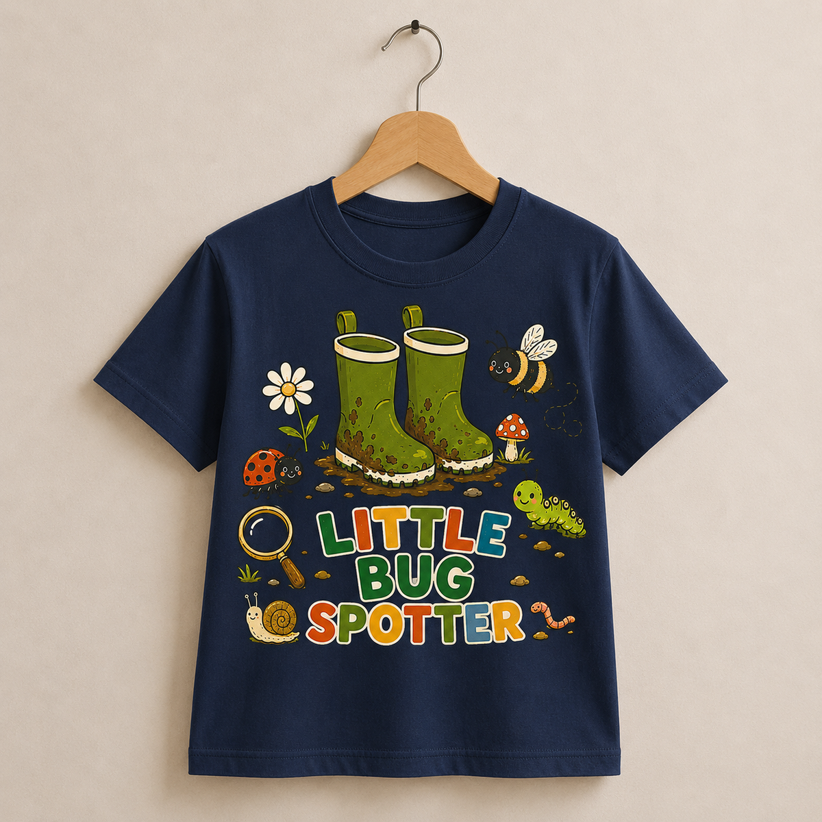 🐞 Little Bug Spotter Organic Cotton Kids T-Shirt